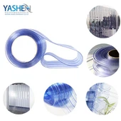 Llen stribed pvc rhesog hyblyg